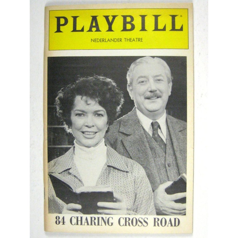 84 Charing Cross Road Playbill 1983 Ellen Burstyn Joseph Maher Ellen Newman